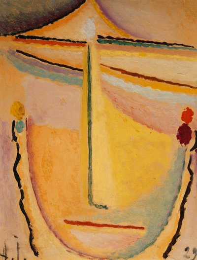 Rosa-Orange; Rosa-Orange, 1929 av Alexej von Jawlensky