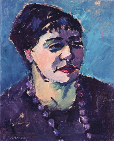 Porträtt av fru Epstein (olja på kartong) av Alexej von Jawlensky