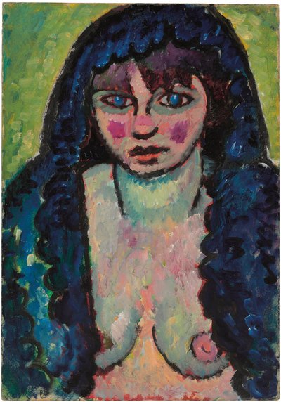 Porträtt av en kvinna, ca 1912 av Alexej von Jawlensky