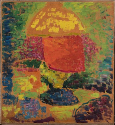 Stillleben mit Petroleumlampe av Alexej von Jawlensky
