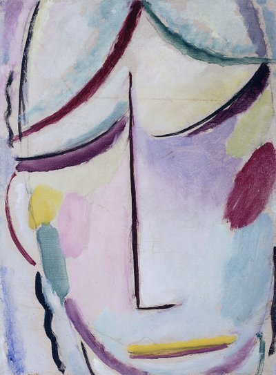 Frälsarens ansikte; Heilandsgesicht, ca 1921 av Alexej von Jawlensky