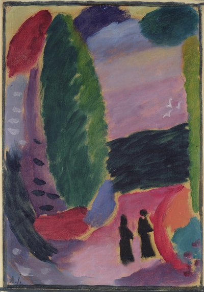 Variation, 1916-17 av Alexej von Jawlensky