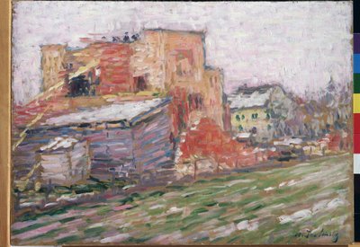 ""Utsikt över en gata"" Målning av Alexei von Javlensky (Alexej von Jawlensky) (1864-1941) 1905 Regionala M. Vrubel Art Museum, Omsk av Alexej von Jawlensky