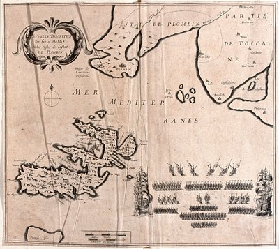 Insel Elba mit Piombino, Italien - von A von Alexis-Hubert Jaillot