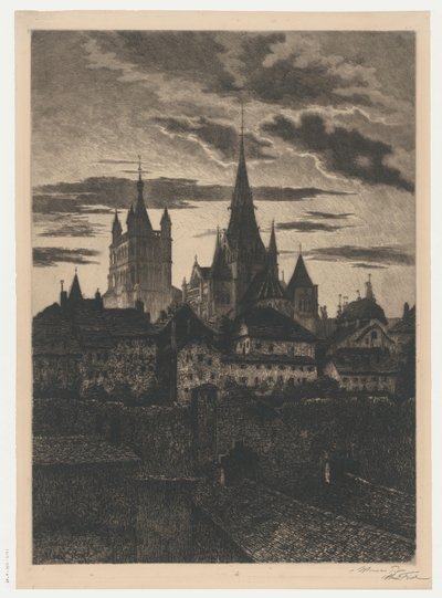 Utsikt över Lausanne Lausanne (titel på objekt) av Alexis Forel