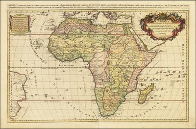 1692 års karta över Afrika av Alexis-Hubert Jaillot av Alexis-Hubert Jaillot