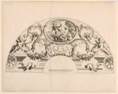 Fläktblad, tredje och fjärde plåten i setet, "Divers Desseins de grands Fans, Encrans, et autres Ornamens, invented et engraved par Nicolas Loire" av Alexis Loir
