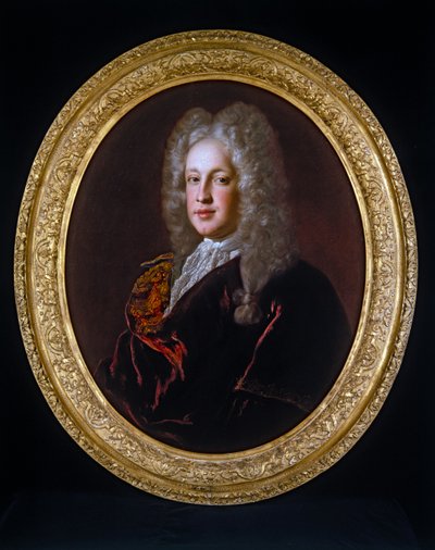Porträtt av en gentleman (på duk, oval) av Alexis Simon Belle