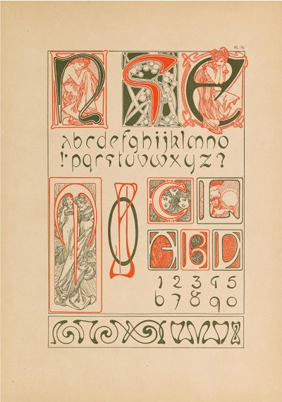 Dekorativa dokument, 1902. av Alfons Marie Mucha