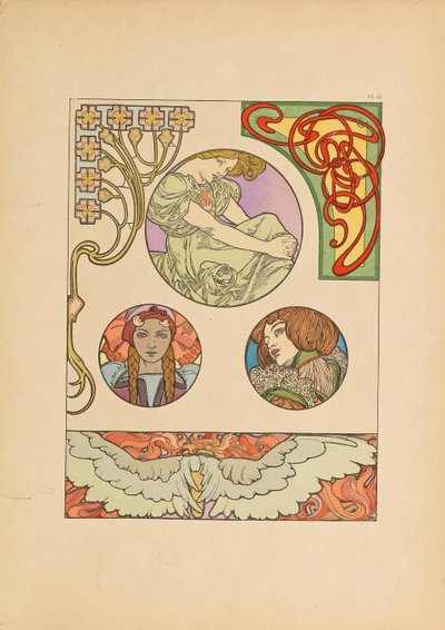 Dekorativa dokument, 1902. av Alfons Marie Mucha