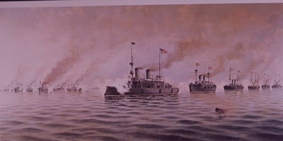 Spansk-amerikanska kriget 1898, slaget vid Manila Bay av Alfonso Sanz