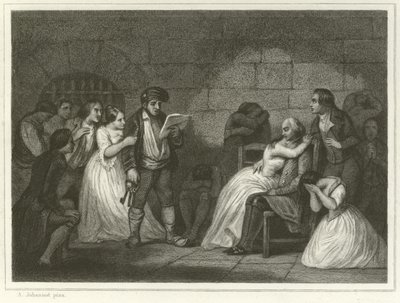 Call of the convicted (gravyr) av Alfred (after) Johannot