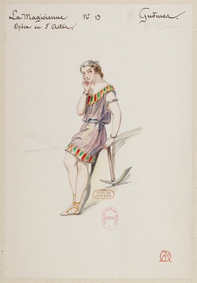 Halévy - La magicienne - kostymdesign av Alfred Albert - 13. Gnômes, balettdamer av Alfred Albert