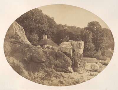 Babbacombe, från stranden, 1857. av Alfred Batson