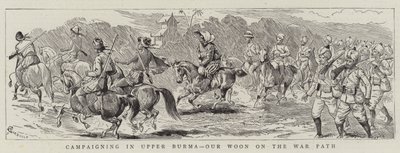 Kampanjer i övre Burma, vår Woon on the War Path av Alfred Chantrey Corbould