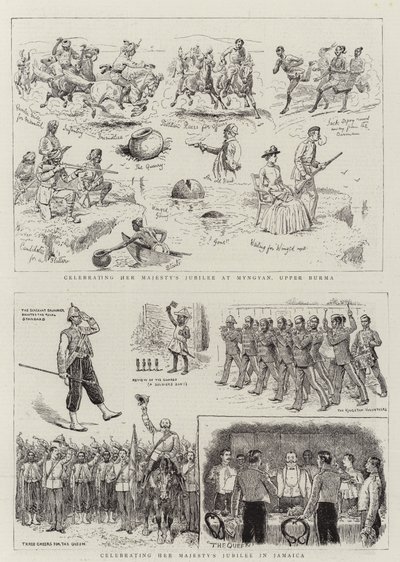 Firar Hennes Majestäts jubileum av Alfred Chantrey Corbould
