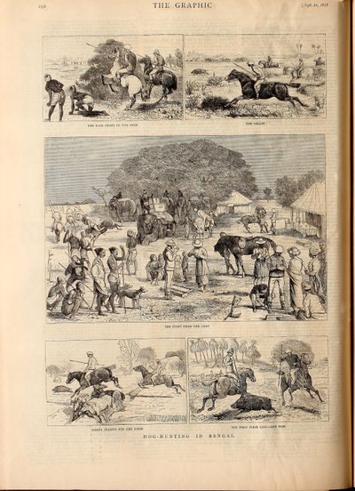 Svinjakt i Bengalen av Alfred Chantrey Corbould