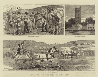 Anteckningar på Banwell Horse Show av Alfred Chantrey Corbould