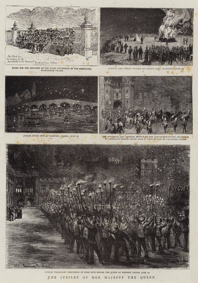 Hennes Majestät drottningens jubileum av Alfred Chantrey Corbould
