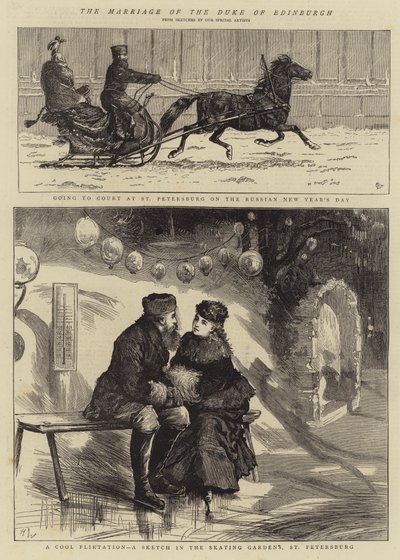 Hertigen av Edinburghs bröllop av Alfred Chantrey Corbould
