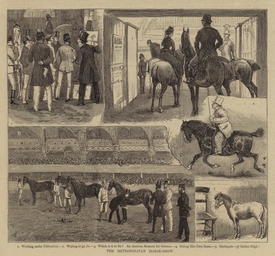 Metropolitan Horse-Show av Alfred Chantrey Corbould