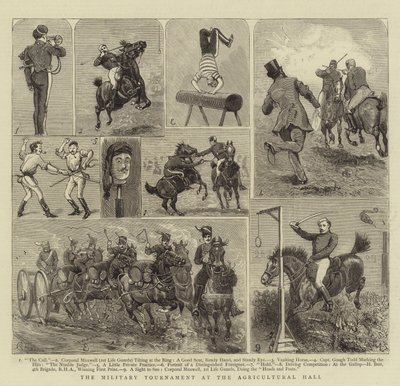 Militärturneringen vid Lantbrukshallen av Alfred Chantrey Corbould
