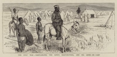 Zulukriget, Dabulamanzi, kungens halvbror och hans medhjälpare av Alfred Chantrey Corbould