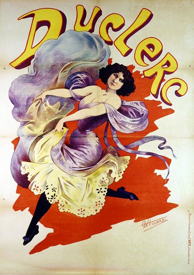 Duclerc-affisch (lito i färg) av Alfred Choubrac