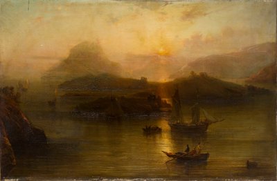 "Wicklow Head och Blackrock Castle", 1827-1883 av Alfred Clint