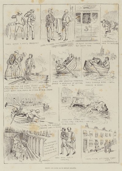 Brown och Jones åker till Henley Regatta av Alfred Courbould
