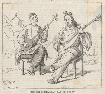 Kinesiska herrar spelar bana av Alfred Crowquill