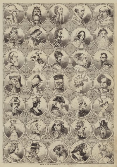 Pantomimernas huvuden av Alfred Crowquill