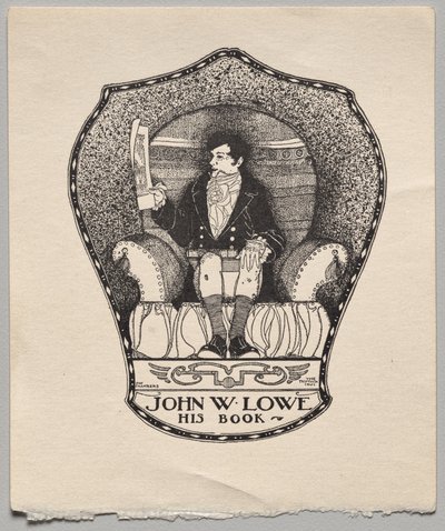 Bokskylt: John W. Lowe av Alfred Dawson