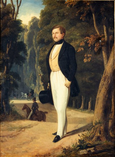 Porträtt av Augustin Grisier 1791-1865 , ca. 1840. av Alfred De Dreux