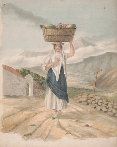 Kvinnlig huckster från Port Orotava av Alfred Diston