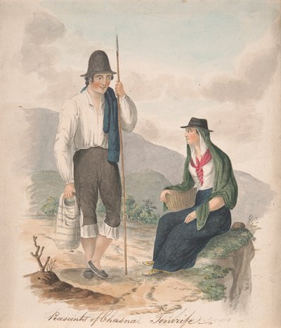 Bönder från Chasna, Teneriffa av Alfred Diston