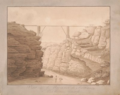 Utsikt i Barranco de Martianez, Port Orotava, Teneriffa, med utsikt söderut av Alfred Diston