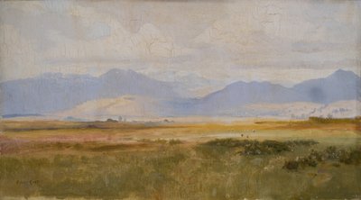 Harlechbukten, våren (målning) av Alfred East