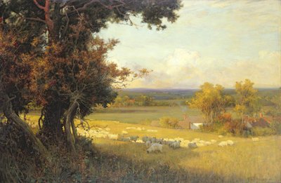 The Golden Valley (olja på duk) av Alfred East