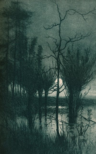 Den tysta månen, c1901 av Alfred East