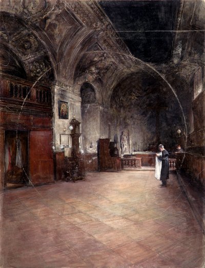 Sakristian i Stephanskirche i Wien av Alfred Edler von Pflügl