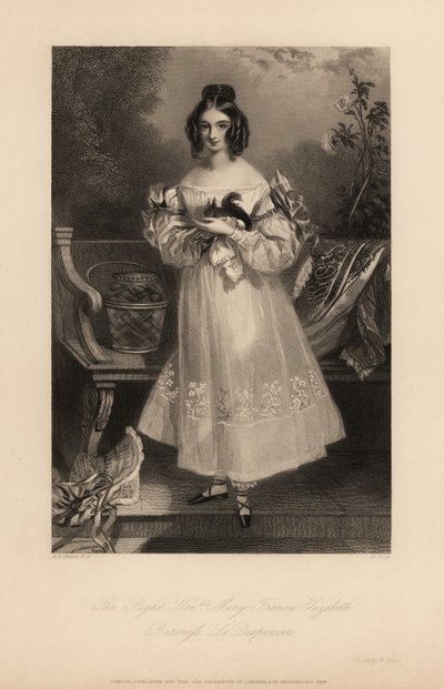 Mary Frances Elizabeth Stapleton av Alfred Edward (after) Chalon
