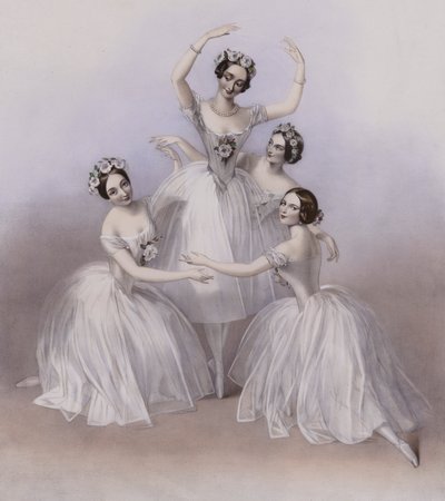 The Celebrated Pas De Quatre komponerad av Jules Perrot, som dansad på Her Majesty