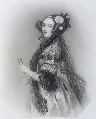 Augusta Ada King, grevinna av Lovelace (1815-52), 1852 av Alfred Edward Chalon