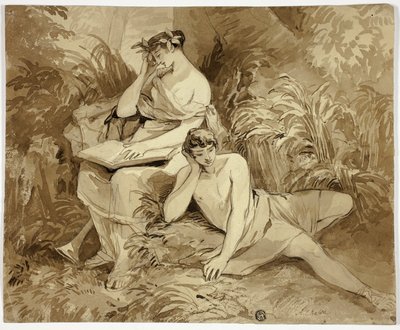 Muse och poet av Alfred Edward Chalon