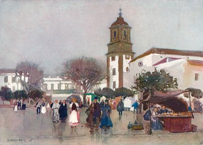 Katedralkyrkan, Algeciras, c1910 av Alfred East