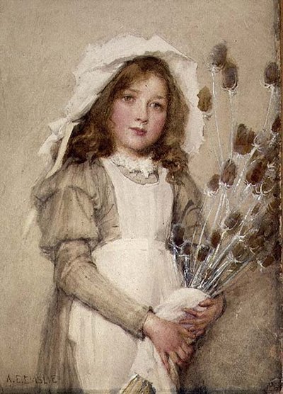 Ett gäng teasels (wc) av Alfred Edward Emslie