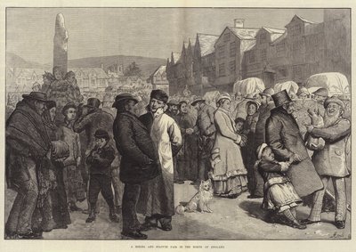 En hyr- och statymässa i norra England av Alfred Edward Emslie