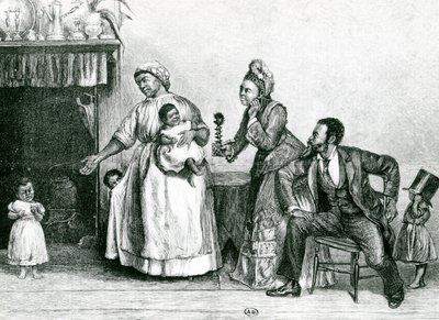 Faster Chloes besök, 1877 av Alfred Edward Emslie