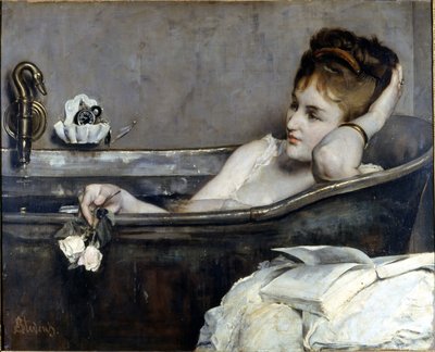 Alfred Stevens: ”The bath” 1867. National Museum of Compiègne av Alfred Emile Stevens